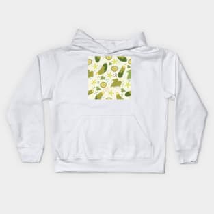 Cucumbers Pattern Kids Hoodie